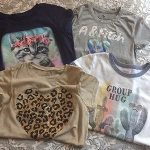 Girls 10 lot of tees